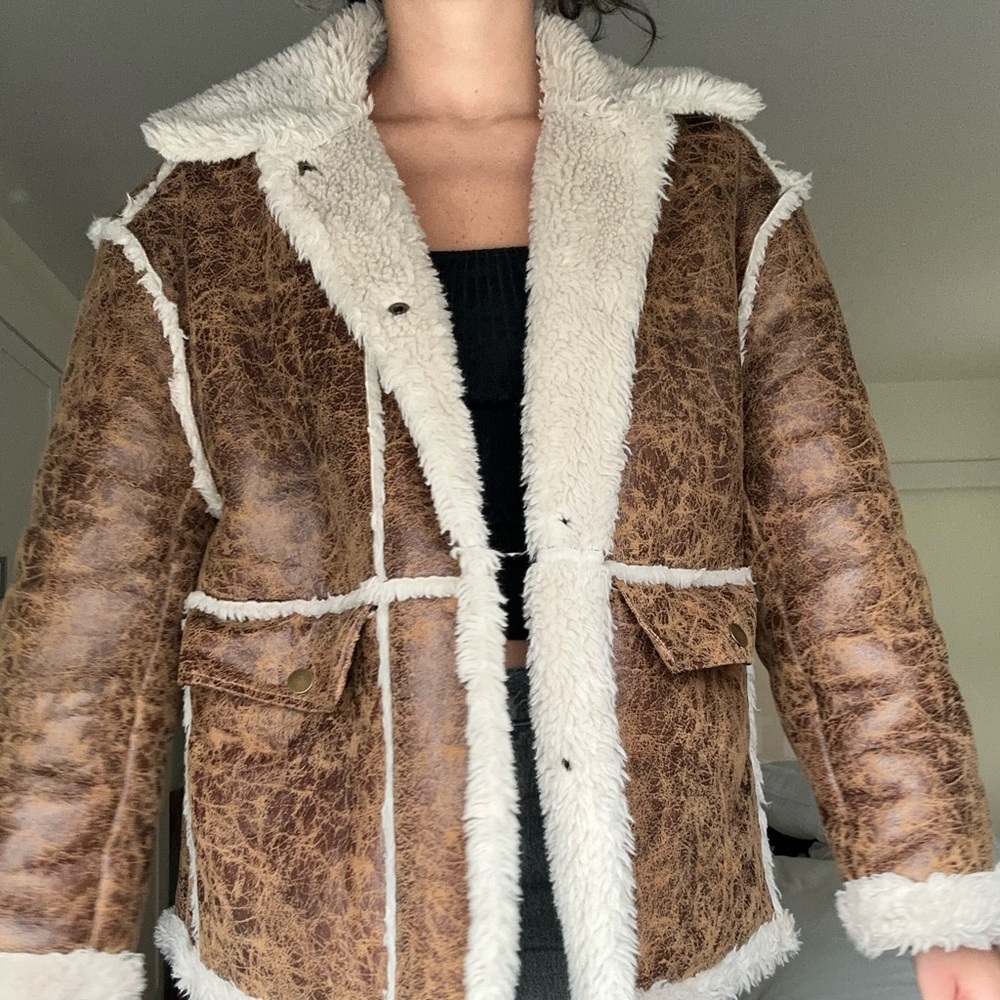Sherpa lined jacket